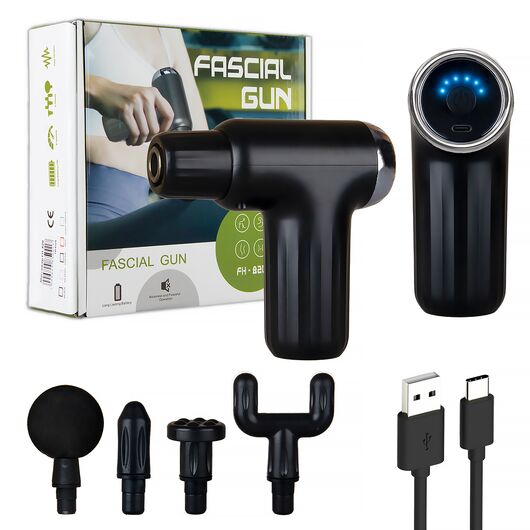 Muscle Massage Gun with 4 Heads FH-820 Adeeba's Collection