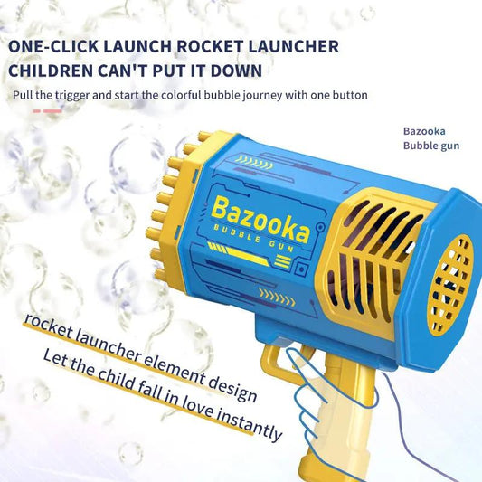 lectric Bubble Gun for Kids – Automatic Bubble Blower Toy with LED Lights - Trendy zone